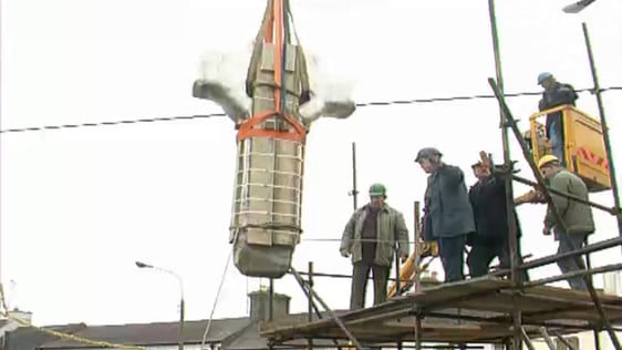 Kells Market Cross moved, 1997.