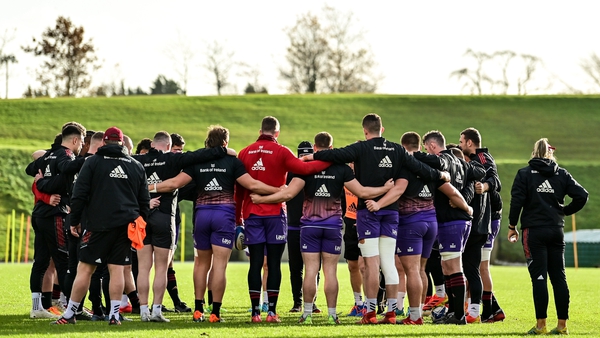 Munster will choose from a full squad, aside from long-term absentees Joey Carbery, RG Snyman, Rowan Osborne and Calvin Nash