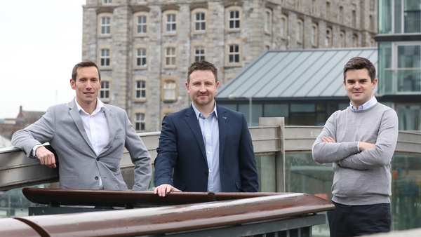 Mark Rohan, COO of Klearcom, Liam Dunne, CEO of Klearcom, Colm O'Sullivan, Partner at DBIC Ventures