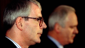 John Major and John Bruton at Downing Street in 1996 (Pic: RollingNews.ie)