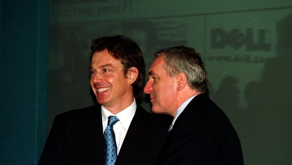 Tony Blair and Bertie Ahern: 'On the same wavelength' (Pic: RollingNews.ie)