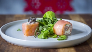 Kevin's smoked salmon roulade: Today