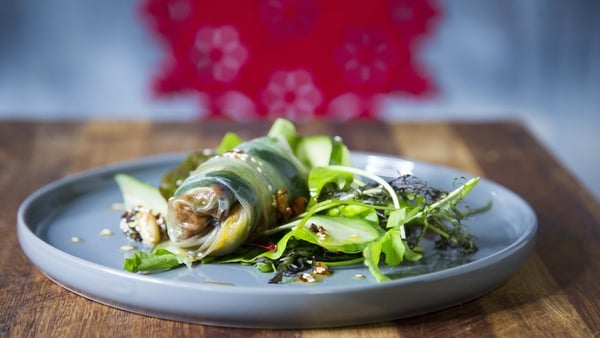 Kevin's cucumber vegetable rolls: Today