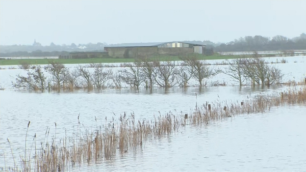 Photo shows flooding in Wexford after heavy rain on Christmas Day
