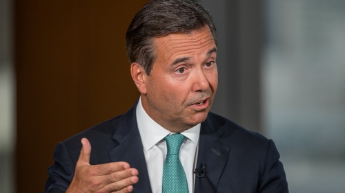 Credit Suisse Chairman Antonio Horta-Osorio leaves the bank after two breaches of Covid rules