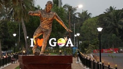The statue caused offence as Portugal ruled Goa, now part of India, until 1961