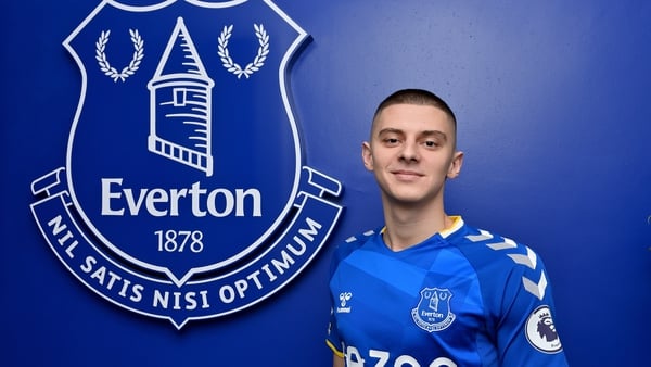 Vitaliy Mykolenko joined Everton in January
