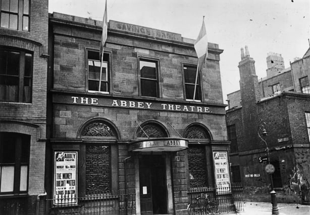 The original Abbey Theatre building, circa 1930