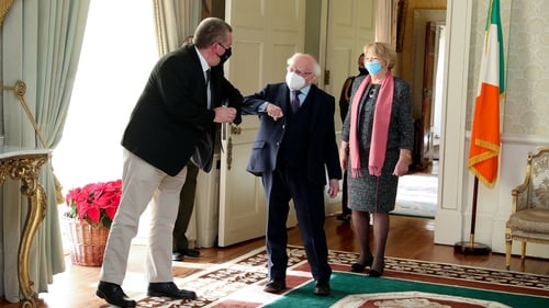 President Michael D Higgins said Dr Mike Ryan's global leadership during the pandemic made all Irish people proud