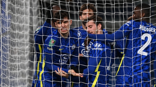 Havertz's fifth goal of the season put Chelsea in charge of the semi-final first-leg