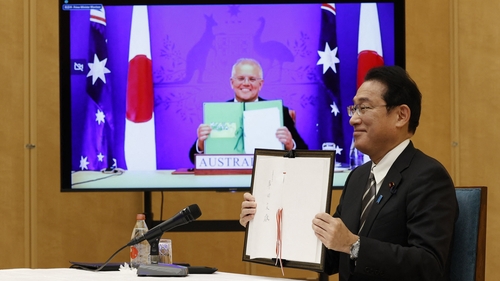 Fumio Kishida had been due to travel to Australia but scrapped the trip to tackle a surge in Covid-19 cases in Japan