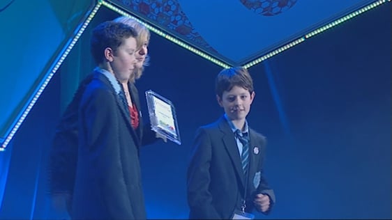 Young Scientist Junior Winners Sean O'Rahilly and Brian Crowley in 2007.