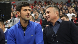Novak Djokovic pictured with his father Srdjan Djokovic