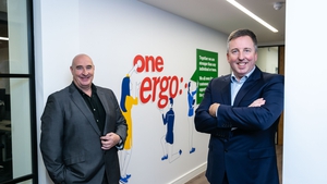 Asystec managing director Les Byrne and Ergo chief executive Paul McCann