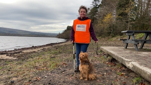 Martina Healy does weekly clean-ups with her dog Terry at Corry Strand in Co Leitrim