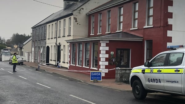 The scene at St Brendan's Road was sealed off by gardaí