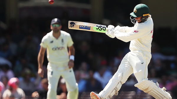 Usman Khawaja of Australia bats during day four of the Fourth Test Match