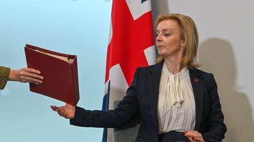 Liz Truss said she remained determined to negotiate a resolution with the EU (file pic)