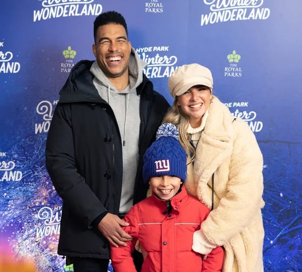 Nadine Coyle and Jason Bell with their daughter Anaíya (David Parry/PA)