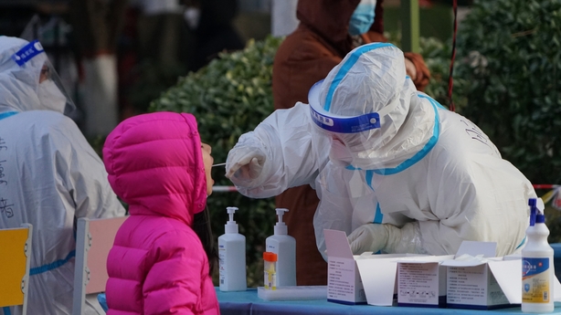 Mass testing is carried out in China's Xi'an