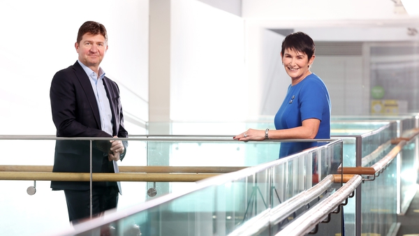 Eir CEO-designate Oliver Loomes and outgoing CEO Carolan Lennon