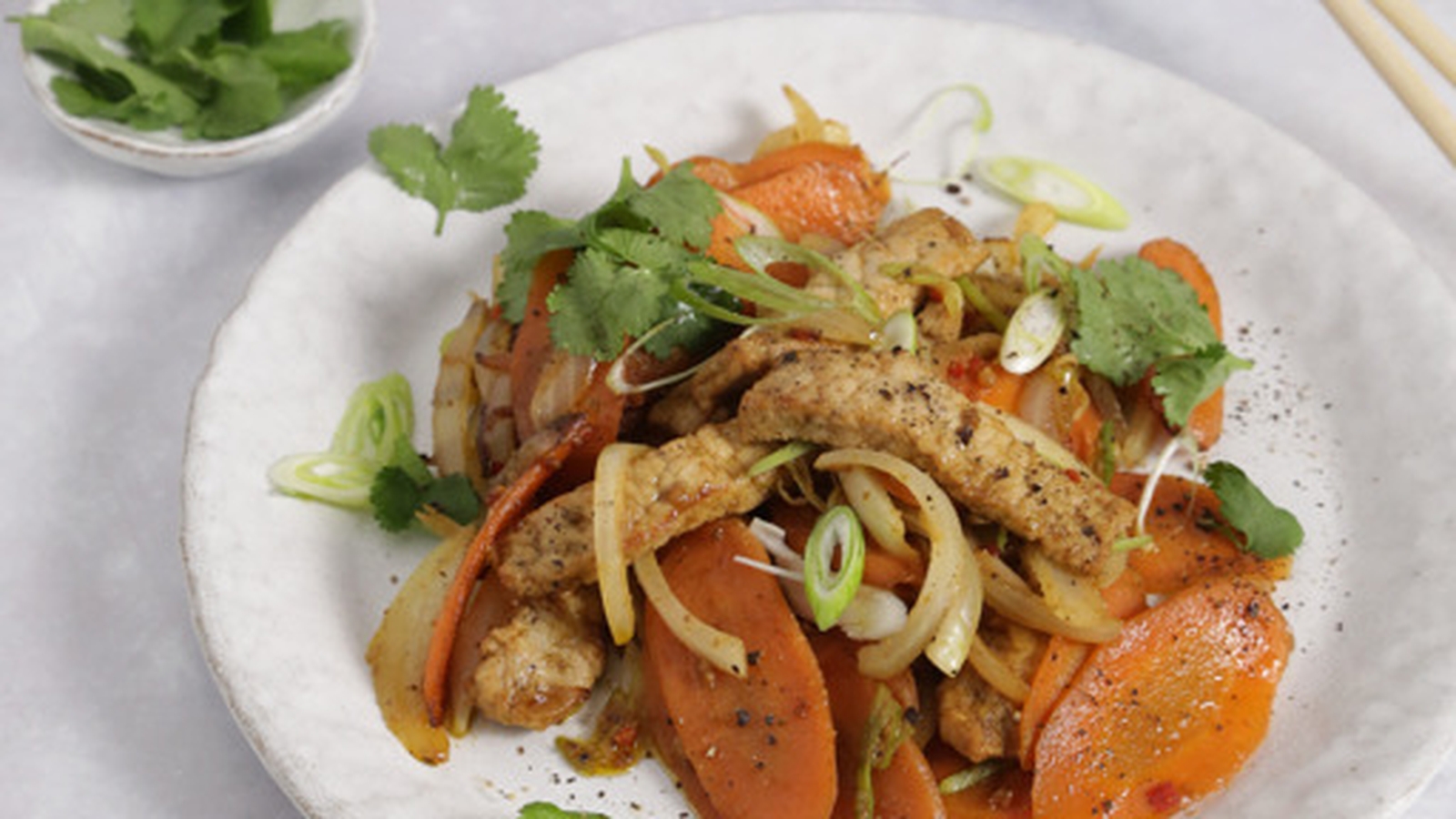 Pork & carrot stir-fry: OT