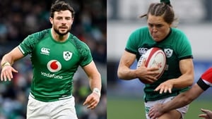 Robbie Henshaw and Béibhinn Parsons have won the Guinness Rugby Writers of Ireland Players of the Year