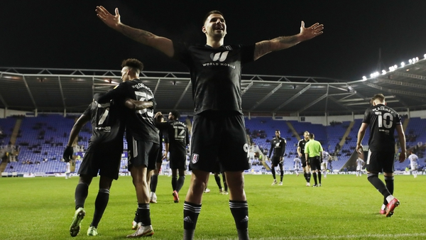 Aleksandar Mitrovic celebrates his goal at Reading