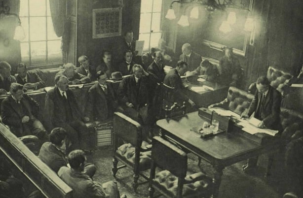 Century Ireland Issue 222 - An image of the proceedings in the Mansion house on 15 January Photo: Illustrated London News [London, England], 28 January 1922