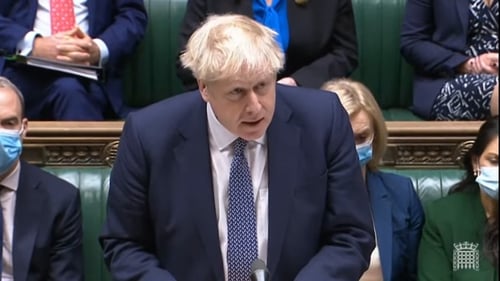 Boris Johnson told the Commons: 'I want to apologise'