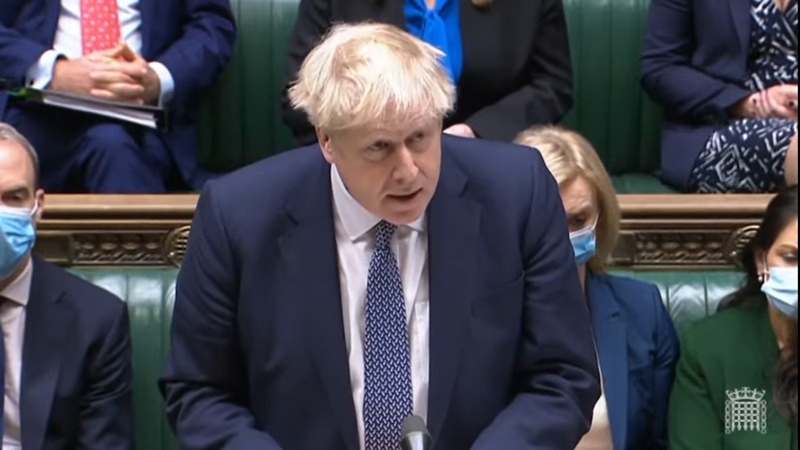 Boris Johnson apologises to the House of Commons in January for breaches of Covid regulations