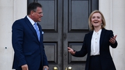 UK Foreign Secretary Liz Truss greets EU post-Brexit negotiator Maros Sefcovic earlier this month