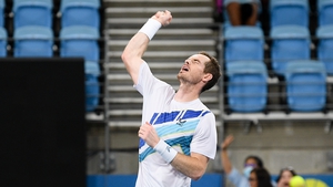 Murray celebrates a first semi-final victory in more than two years