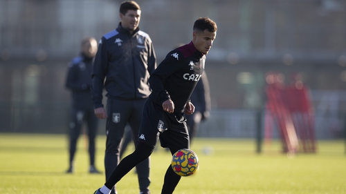 Philippe Coutinho is training with Aston Villa