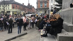 Musicians were among those paying tribute to Ashling Murphy in Ennis Co Clare