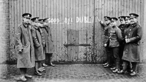 British troops leaving Ireland