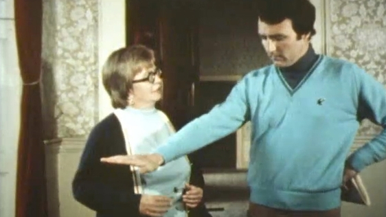 Shelia St Clair and Mike Murphy in Marlay House, 1997