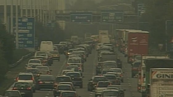 Traffic jam on continental European motorway (2007)