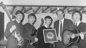 George Martin and The Beatles in 1964 Photo: Michael Ochs Archives/Getty Images