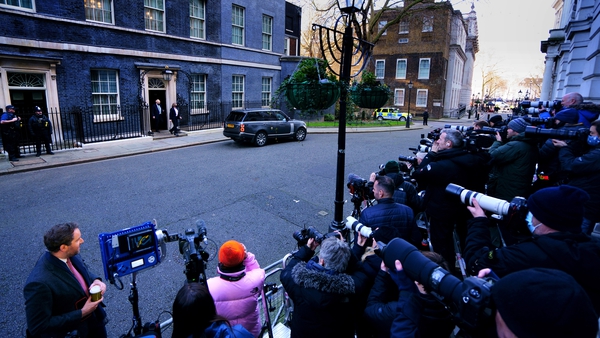 Media outside Number 10 Downing Street last week