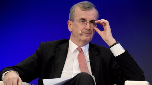 Francois Villeroy de Galhau said inflation will be key as to how fast the ECB acts
