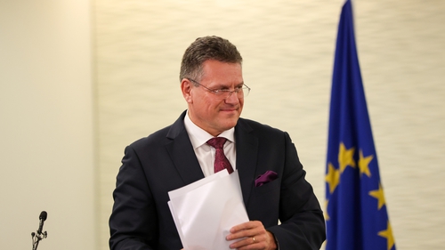 Maroš Šefcovic briefed members of the European Parliament's UK Coordination Group