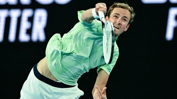 Daniil Medvedev won 85% of points when his first serve landed against Nick Kyrgios