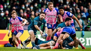 Blade scored the opening try in December's win against Stade Francais in Galway