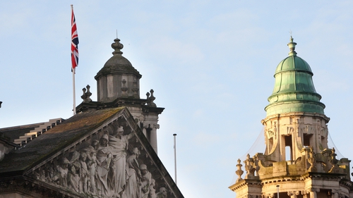 The union flag flying over Belfast City Hall (File photo)
