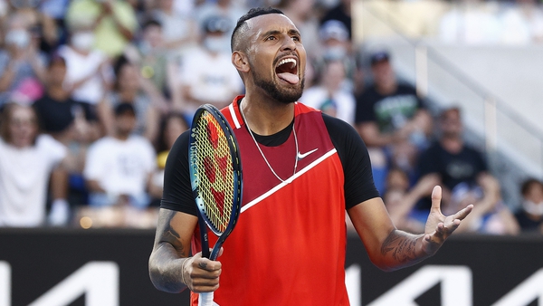 Nick Kyrgios has claimed he was threatened by the coach and trainer of his doubles opponents