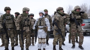 Civilian participants in a Kiev Territorial Defence unit