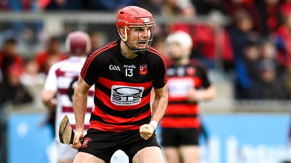 Billy O'Keeffe celebrates after scoring his Ballygunner's first goal.