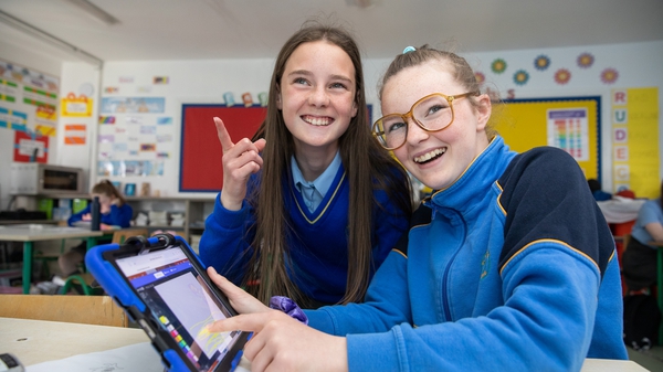Faye Carey and Madison Tucker, 6th Class, St Patricks GNS Ringsend