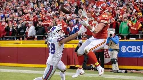 Travis Kelce caught the game-winning touchdown on a night when both offences delivered spectacular performances